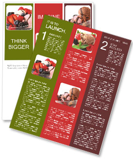 Sweet Icecream with Fruits Newsletter Template