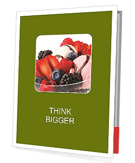 Sweet Icecream with Fruits Presentation Folder