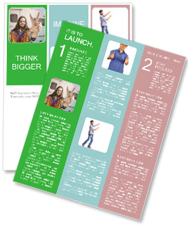 Long-Haired Hippie Man Newsletter Template