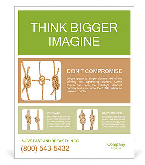 Four Different Rope Knots Poster Template