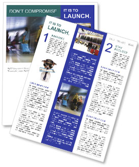 Passengers at the Airport Newsletter Template