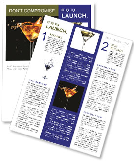 Alcoholic Drink Newsletter Template