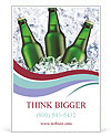 Drink Beer in Summer Season Ad Template