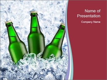 Drink Beer in Summer Season PowerPoint Template