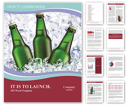 Drink Beer in Summer Season Word Template