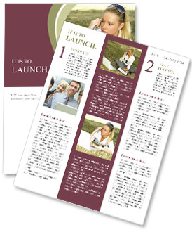 Woman Working Outdoors Newsletter Template