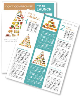 Well-Known Food Pyramid Newsletter Template