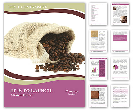 High Quality Coffee Word Template