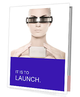 Futuristic Woman Presentation Folder