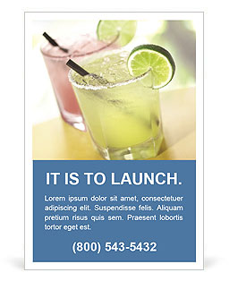 Margarita Beverage Ad Template