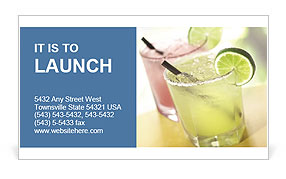 Margarita Beverage Business Card Template