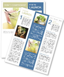 Margarita Beverage Newsletter Template