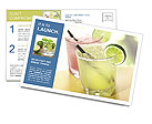 Margarita Beverage Postcard Template