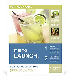 Margarita Beverage Poster Template