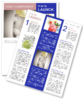 Ice Lemon Water Newsletter Template