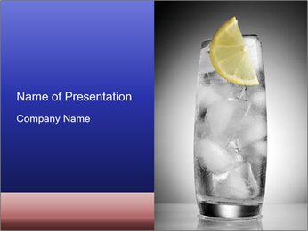 Ice Lemon Water PowerPoint Template