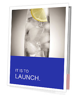 Ice Lemon Water Presentation Folder
