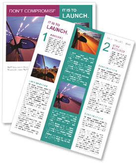 Peaceful Drive at Night Newsletter Template