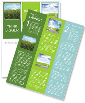Green Field with Wild Yellow Flowers Newsletter Template