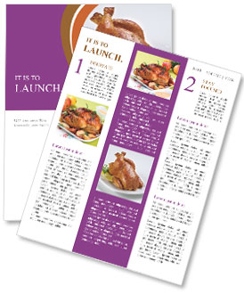 Appetizing Chicken Newsletter Template