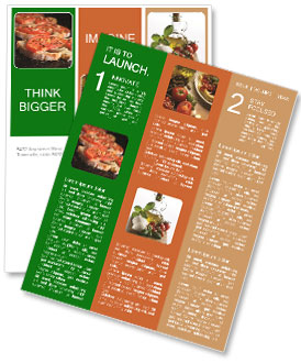 Italian Bruschetta Snack Newsletter Template