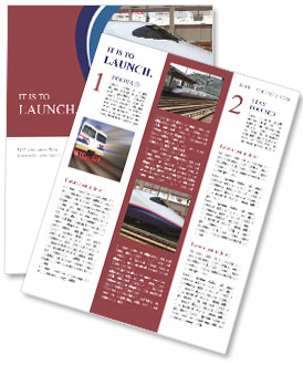 Asian Modern Train Newsletter Template