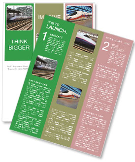 Train at the Railway Station Newsletter Template