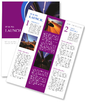 Street Lights at Night Newsletter Template