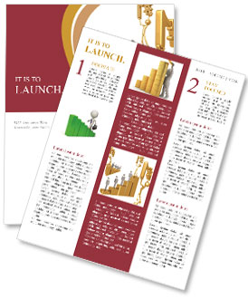 Golden Bars Diagram Newsletter Template