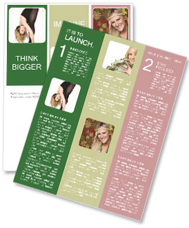 Flexible Woman Bending Newsletter Template