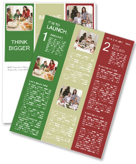Family Celebrating Thanksgiving Newsletter Template