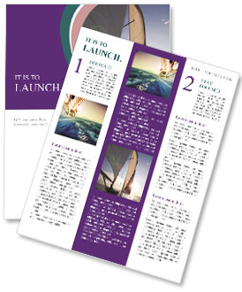 Sailing Yacht During Sunset Newsletter Template