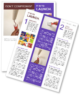 Paint Walls in White Color Newsletter Template