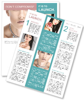 Woman in Silver Necklace Newsletter Template