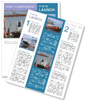 Logistic Services Newsletter Template