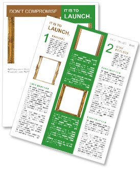 Antique Golden Frame Newsletter Template