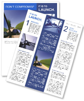 Automobile Test Drive Newsletter Template