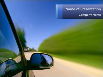 Automobile Test Drive PowerPoint Template