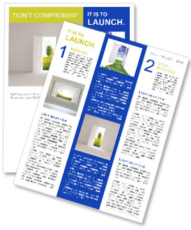 View to Green Tree from Open Doorway Newsletter Template