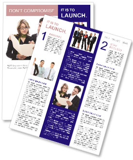 Boss and Assistant Newsletter Template