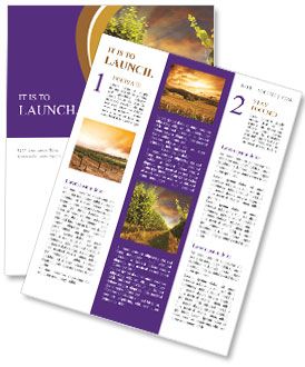 Italian Vineyard Newsletter Template