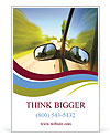 View from Car Side Mirror Ad Template