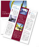 View from Car Side Mirror Newsletter Template