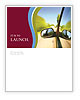View from Car Side Mirror Newsletter Template