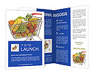 Fruits in Supermarket Trolley Brochure Template