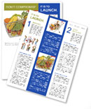 Fruits in Supermarket Trolley Newsletter Template