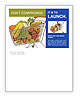 Fruits in Supermarket Trolley Newsletter Template