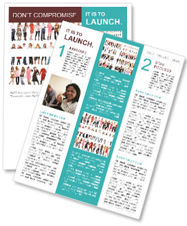 People Holding White Billboard Newsletter Template