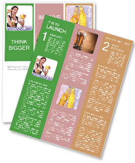 Octoberfest Waiter with Brezel and Beer Newsletter Template