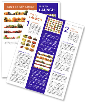 Fruits from Supermarket Newsletter Template